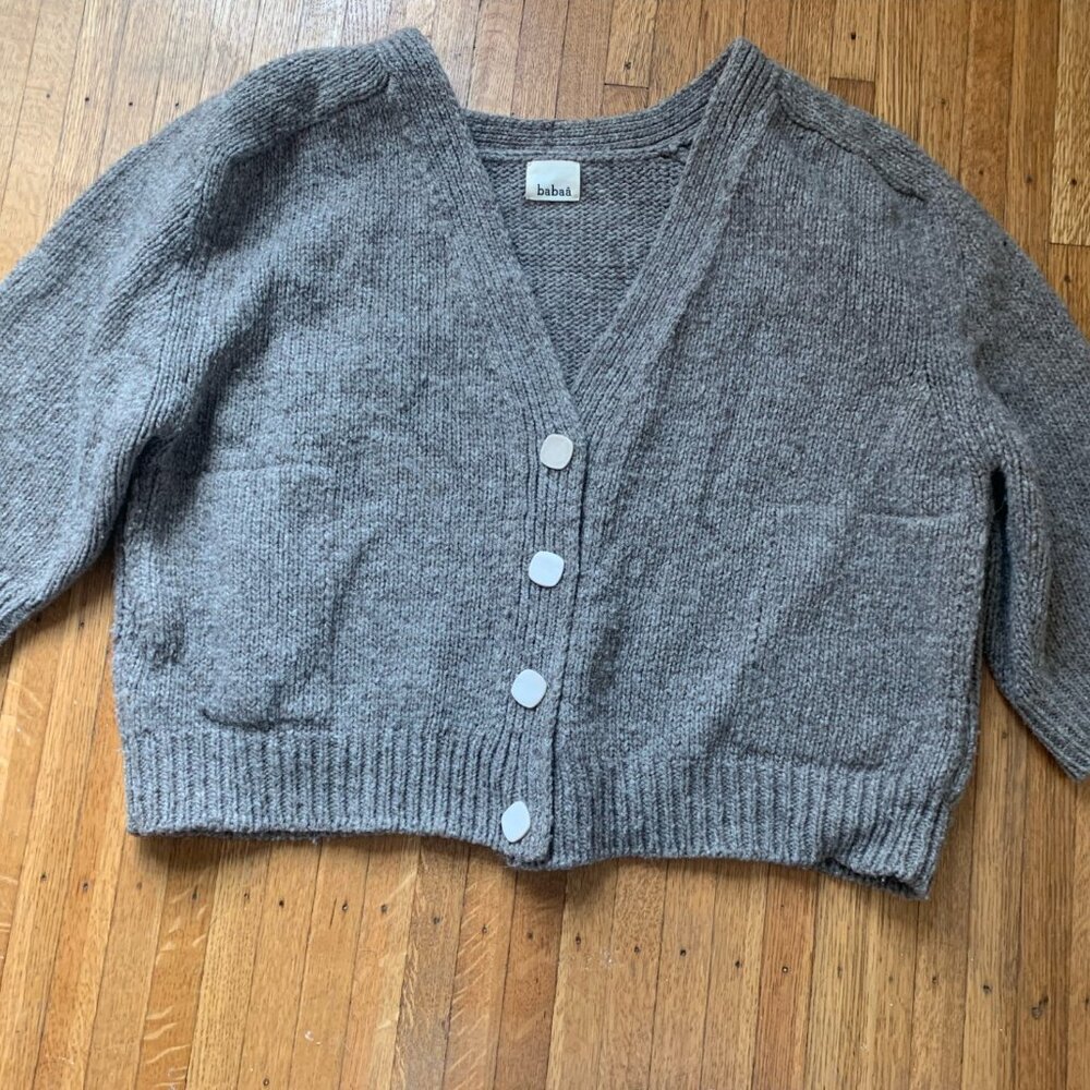Babaa Cardigan no51 in Dark Mist